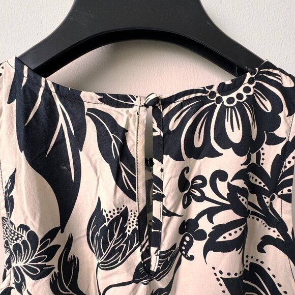 NWT Who What Wear Batik Floral Sleeveless Cut-Out Long Dress - Picture 6 of 12